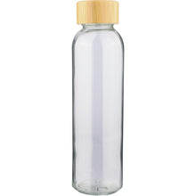Įkelti vaizdą į galerijos rodinį, Stiklinė gertuvė su bambukiniu kamšteliu 500 ml